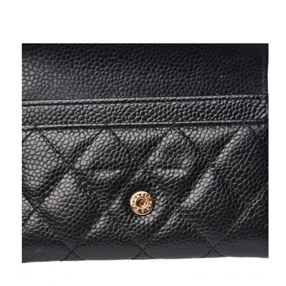 Authentic Chanel Caviar Quilted Flap Card Holder Wallet - Picture 8 of 8